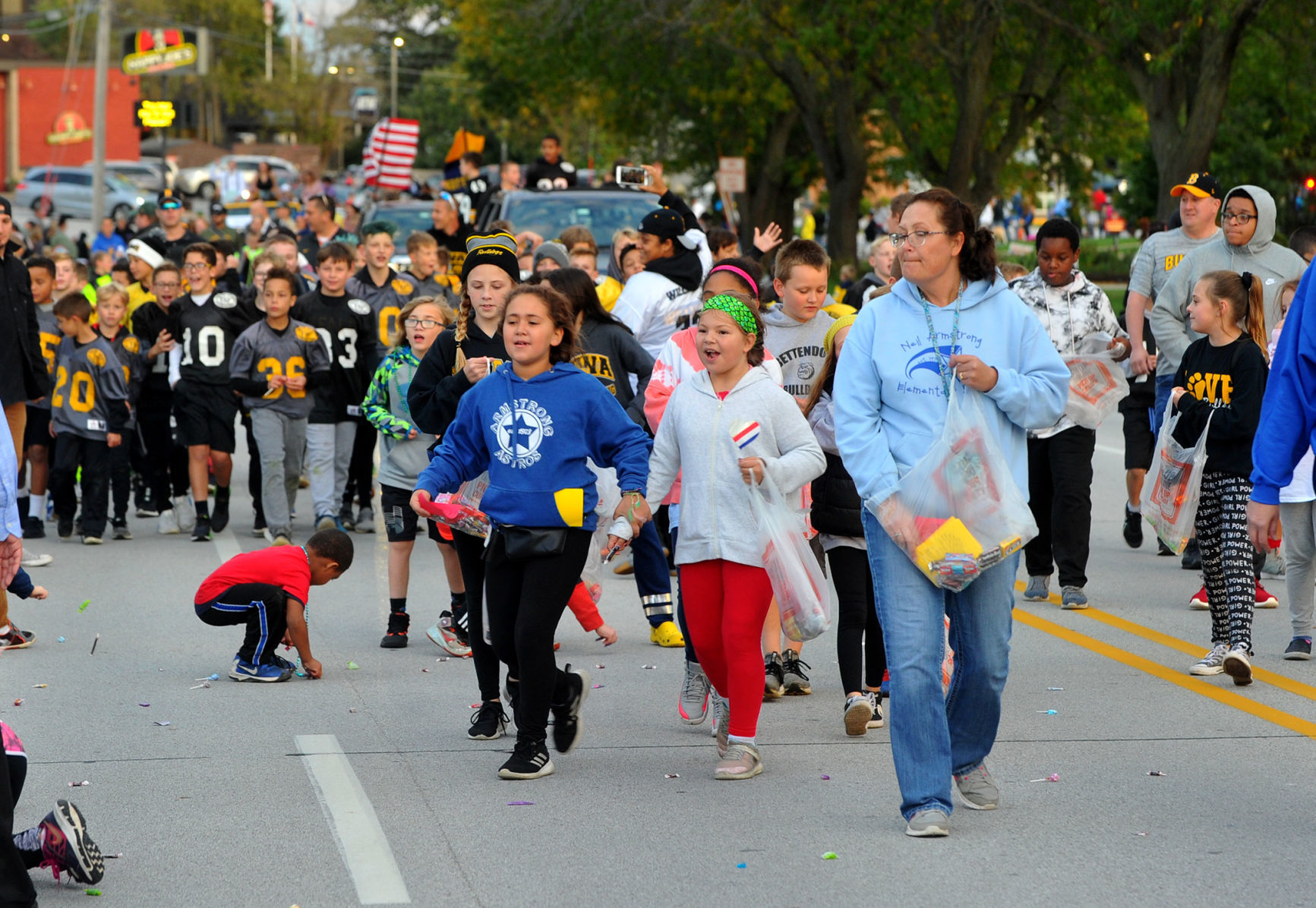 Bettendorf High School homecoming parade.
